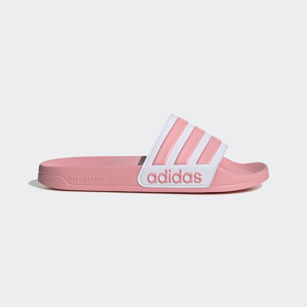 Adidas Women's Adilette Shower Slides Pink/White Ireland EG1886